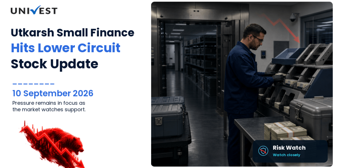Utkarsh Small Finance Bank Ltd. Hits Lower Circuit on BSE, 10 September 2026
