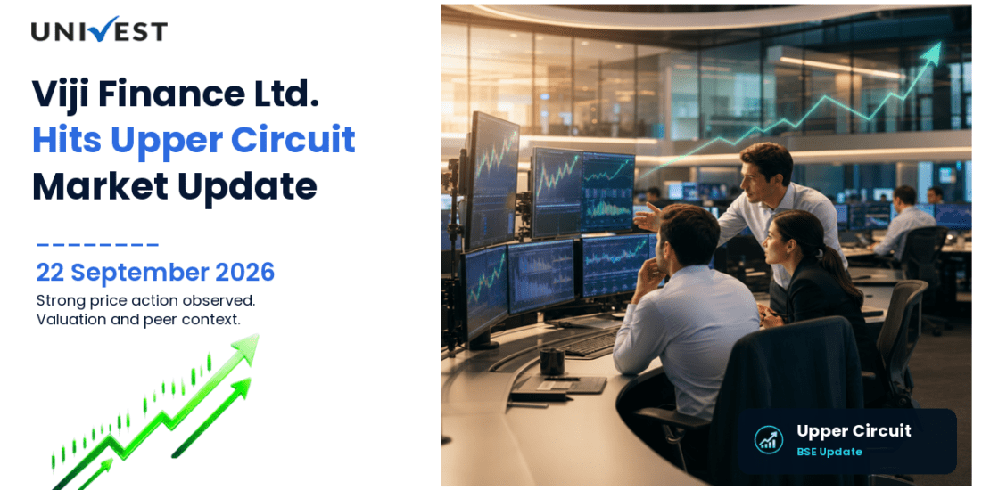 Viji Finance Ltd. Hits Upper Circuit for the 2nd Straight Session on BSE, 22 September 2026
