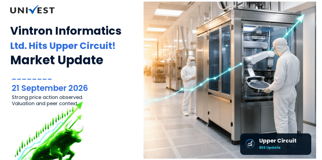 Vintron Informatics Ltd. Hits Upper Circuit on BSE, 21 September 2026