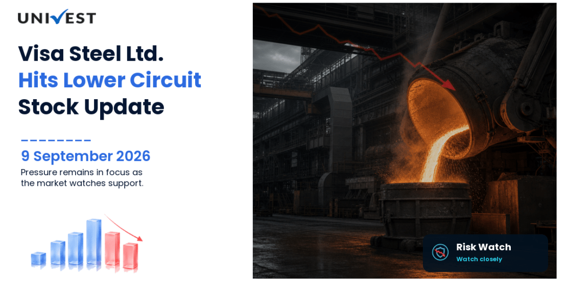 Visa Steel Ltd. Hits Lower Circuit on BSE, 9 September 2026