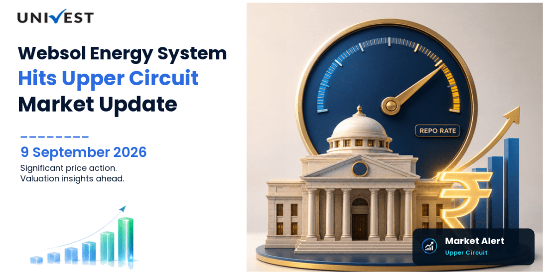 Websol Energy System Ltd. Hits Upper Circuit on BSE, 9 September 2026