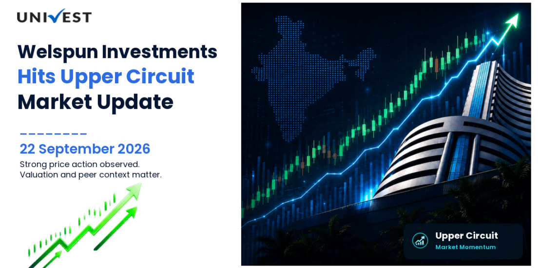 Welspun Investments and Commercials Ltd. Hits Upper Circuit for the 2nd Straight Session on NSE, 22 September 2026