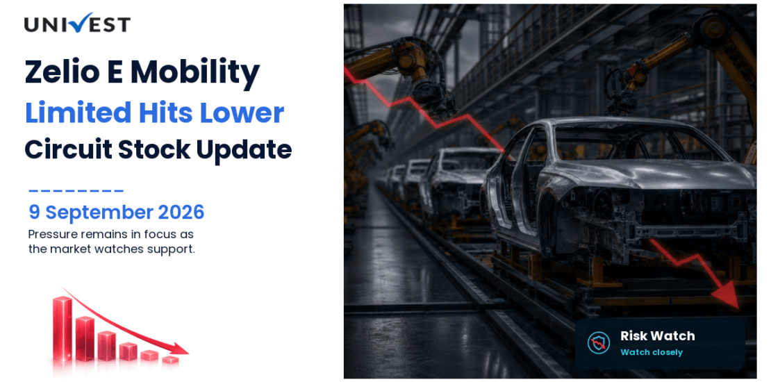 Zelio E Mobility Limited Hits Lower Circuit on BSE, 9 September 2026