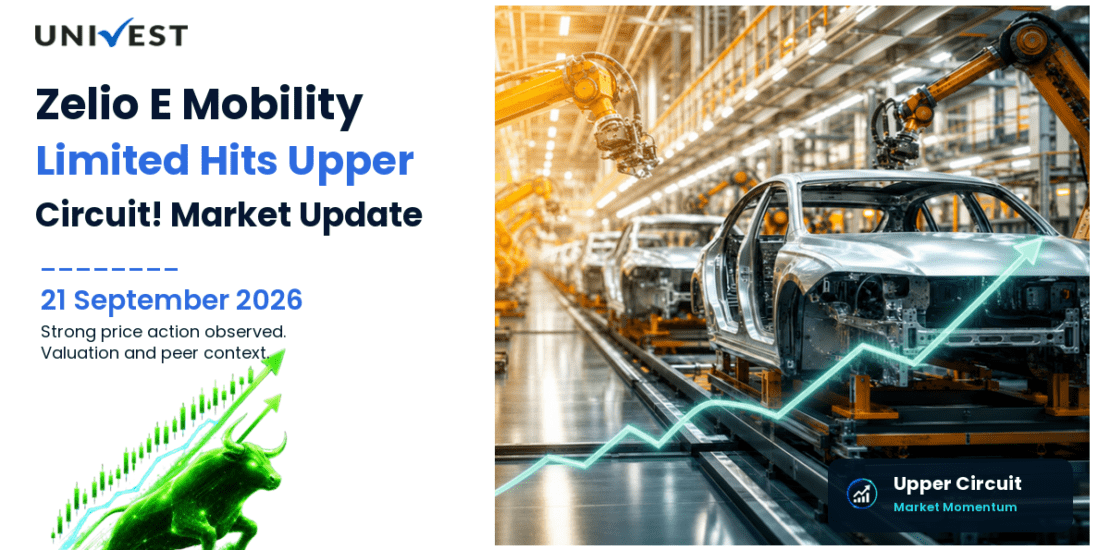 Zelio E Mobility Limited Hits Upper Circuit on BSE, 21 September 2026