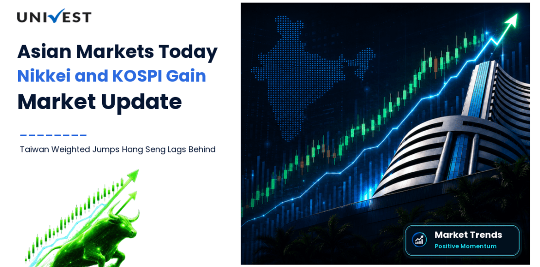 Asian Markets Today: Nikkei and KOSPI Gain, Taiwan Weighted Jumps 1.4%, Hang Seng Lags
