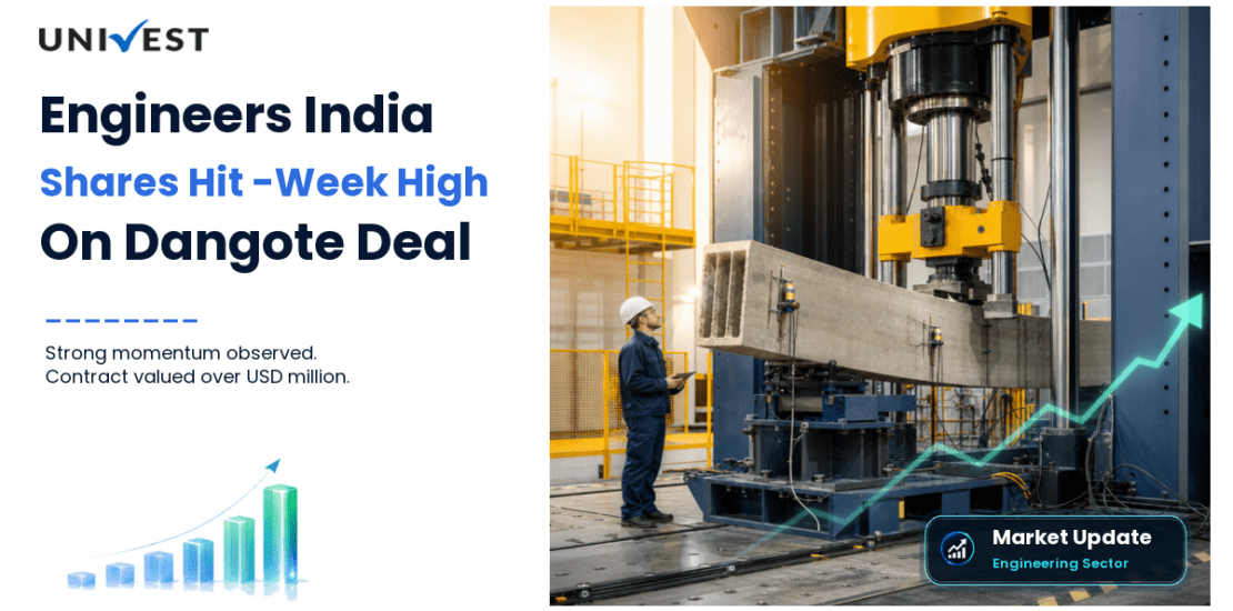 Engineers India Shares Jump 3.5% to 52-Week High on $450 Million Dangote Group Deal