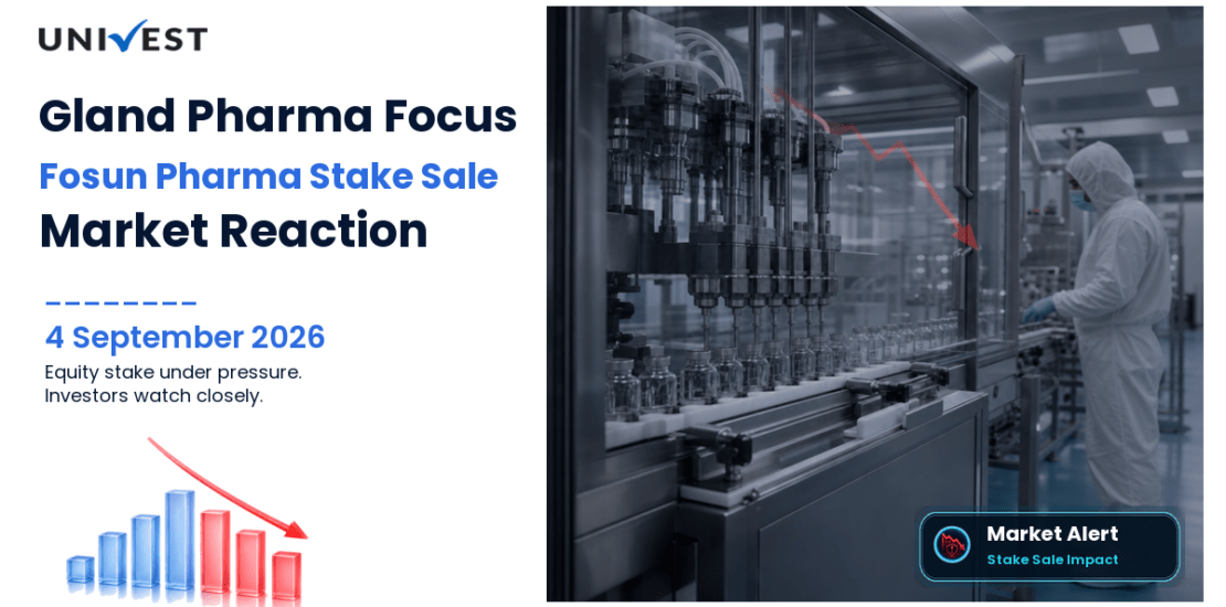 Gland Pharma Share Price in Focus as Fosun Pharma Industrial Likely to Sell 5 Percent Stake