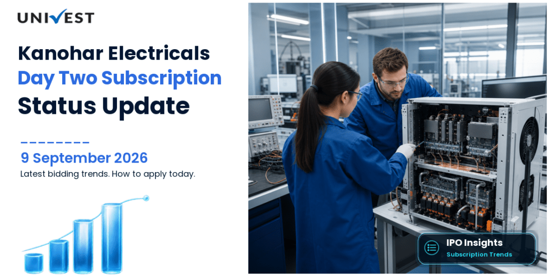 Kanohar Electricals IPO Day 2: Subscription Status on 9 September 2026