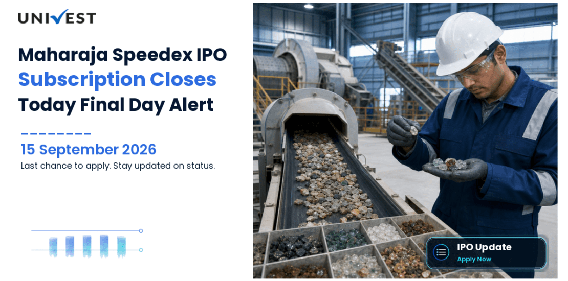 Maharaja Speedex IPO Day 3: Subscription Closes Today, 15 September 2026