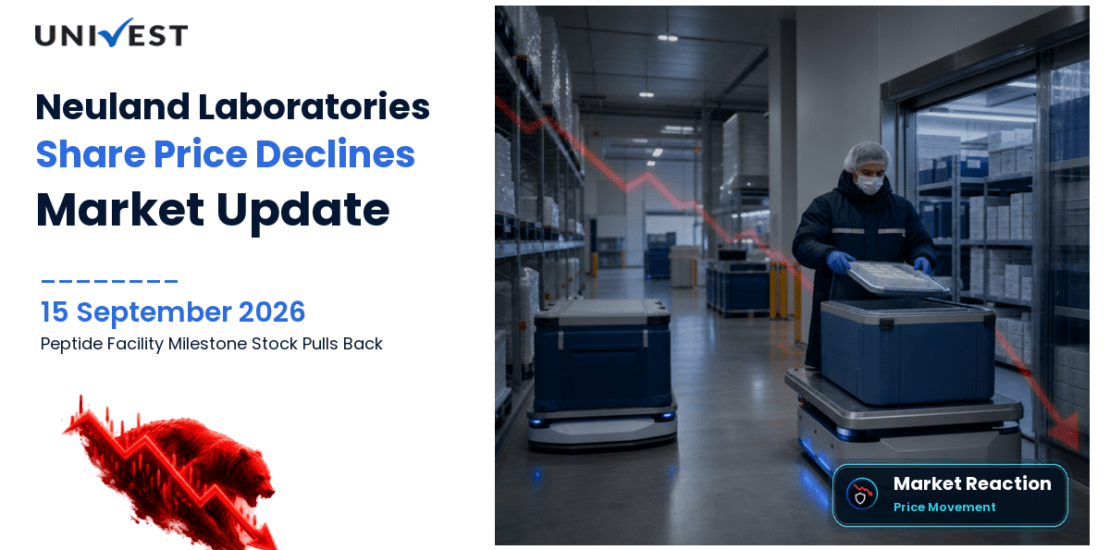 Neuland Laboratories Share Price Falls 2.7% Despite Commercial Peptide Facility Milestone