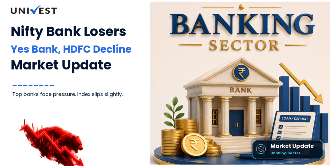 Nifty Bank Top Losers: Yes Bank, HDFC Bank Lead Decline as Index Slips 0.39%