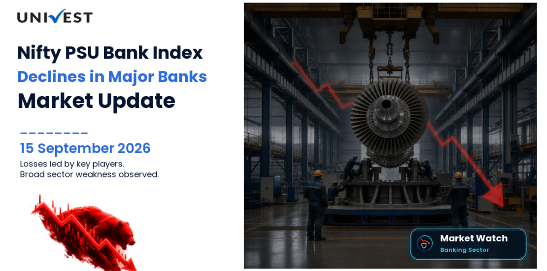 Nifty PSU Bank Index Falls 1% as Bank of Maharashtra, SBI, Bank of Baroda Lead Losses