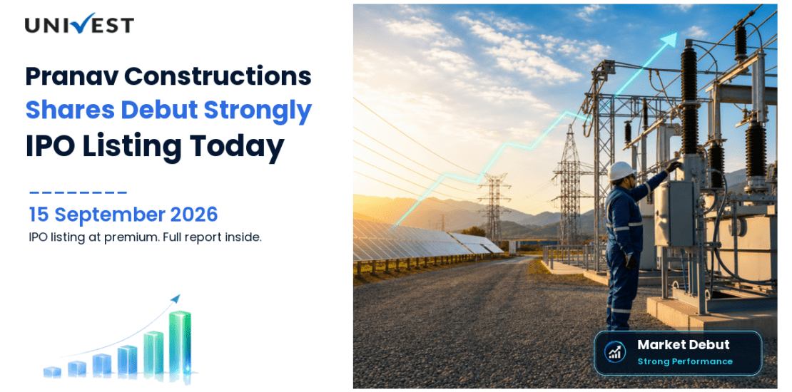 Pranav Constructions IPO Listing: Shares Debut at 33.06% Premium on NSE