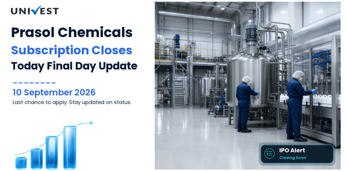Prasol Chemicals IPO Day 3: Subscription Closes Today, 10 September 2026