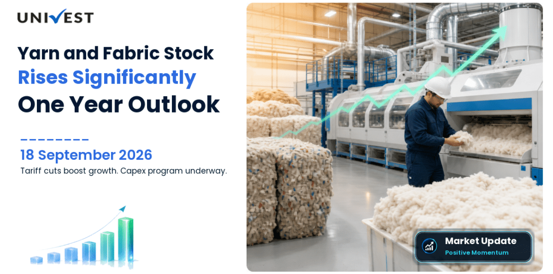 This Yarn and Fabric Stock Rises 26% in 1 Year: A Tariff Cut and a Cotton Duty Did the Work